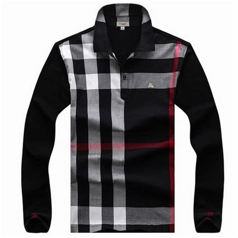 mens burberry polo replica|burberry long sleeve polo men's.